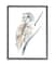 Stupell Industries Soft Arctic Owl Perched on Minimal Branch in Black Frame Wall Art